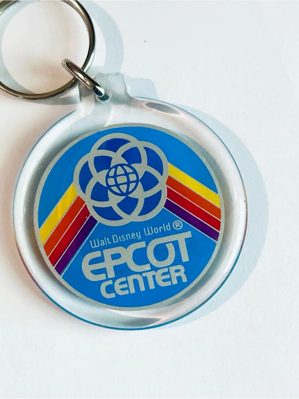 Walt Disney World EPCOT Center Retro Keychain - Blue